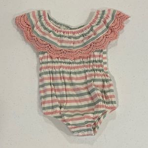 Bonnie Baby size 6-9 month off shoulder onesie